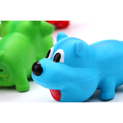 Pig Cartoon Chew Toy Rubber Squeaky Sound Toy